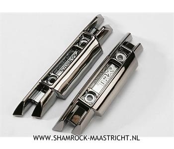 Traxxas Bumpers, front and rear (black chrome) - TRX5335X