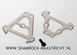 Traxxas Bulkhead tie bars, front and rear (steel)/ 2.5x6 CS (1) - TRX7023A