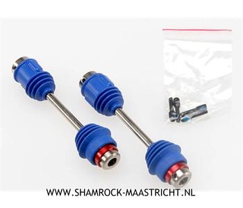 Traxxas Driveshafts, center E-Maxx (steel constant-velocity) front (1)/ rear (1) (assembled with inner and outer dust boots, for E-Maxx) - TRX4951R