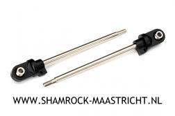 Traxxas Shaft, GTX shock, 110mm (assembled with rod ends & hollow balls) (steel, chrome finish) (2) - TRX7763