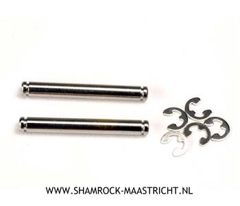Traxxas Suspension pins, 26mm (kingpins) (2) w/ E-clips (4) - TRX2636
