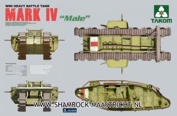 Takom Mark IV male WWI heavy battle tank