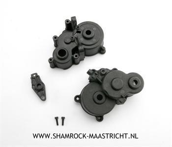 Traxxas Gearbox halves (front & rear)/ shift detent ball/ spring/ 4m - TRX3991X