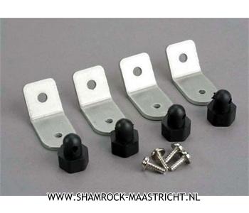 Traxxas Body posts/ aluminum mounting brackets/ 3x8 ST (8) - TRX6048