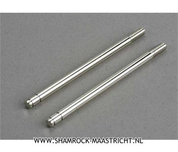 Traxxas Shock shafts, steel, chrome finish (front) (2) - TRX6096