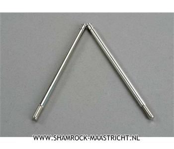 Traxxas Shock shafts, steel, chrome finish (rear) (2) - TRX6098