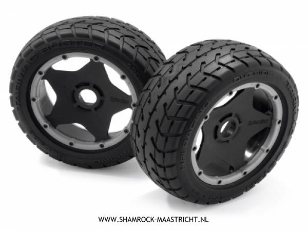 HPI Mounted Tarmac Buster Rib Tire M Compound