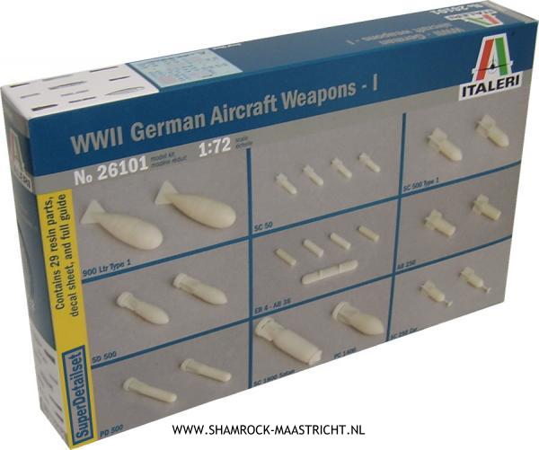 Italeri WWII German Aircraft Weapons - I