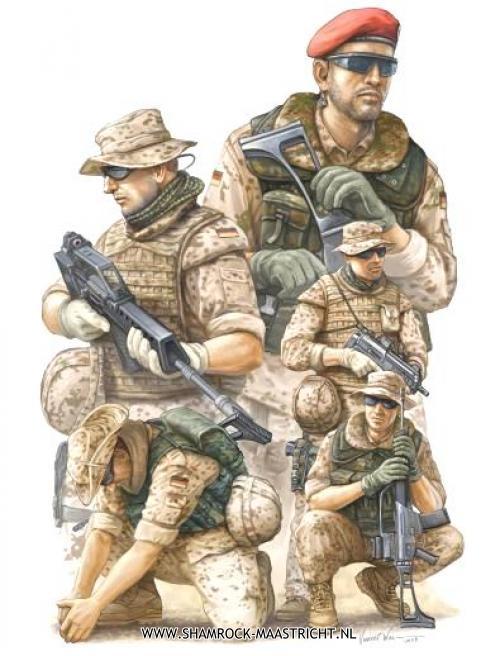 Trumpeter Modern German ISAF Soldiers in Afghanistan