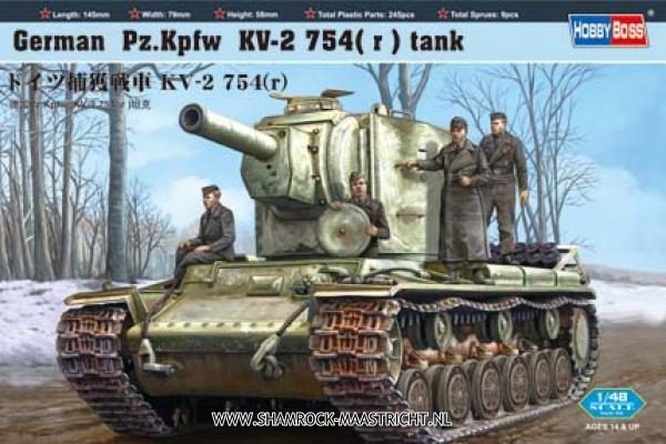 Hobby Boss German Pz.Kpfw KV-2 754 ( r ) tank