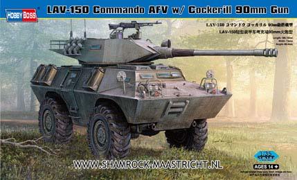 Hobby Boss LAV-150 Commando AFV w/ Cockerill 90mm Gun