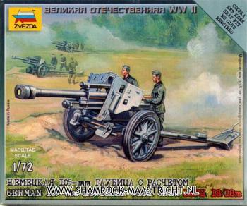 Zvezda German 105-mm Howitzer LeFH with Crew
