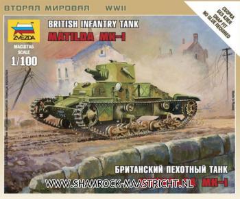 Zvezda British Infantry Tank - Matilda Mk-I