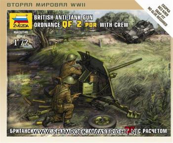 Zvezda British Anti-Tank Gun QF-Z PDR with Crew