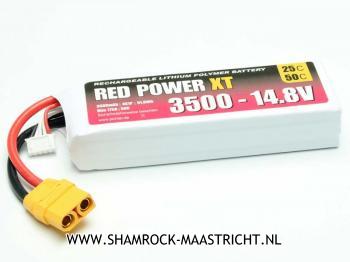 Red Power Red Power XT 14.8V 3500mAh LiPo Accu 25C XT90 / XH