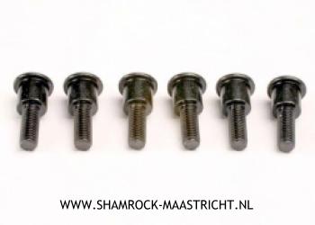 Traxxas Attachment screws, shock (3x12mm shoulder screws) (6) - 3642