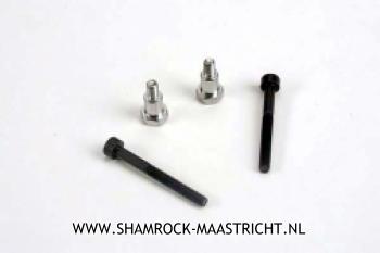 Traxxas Shoulder screws, steering bellcranks (3x30mm cap-head machine) (2)/ draglink shoulder screws (chrome) (2) - 3742