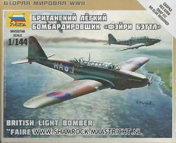 Zvezda British Light Bomber Fairey battle 1/144