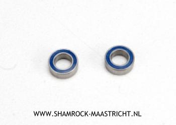 Traxxas Ball bearings, blue rubber sealed (4x7x2.5mm) (2) - 5124