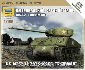 Zvezda US Medium Tank M4A2 Sherman