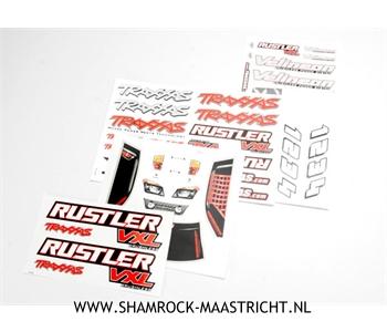 Traxxas Decal sheets, Rustler VXL - TRX3713R