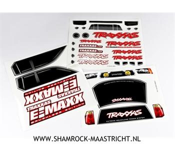 Traxxas Decal sheets, E-Maxx Brushless (model 3908) - TRX3916