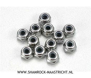 Traxxas Nuts, 2.5mm nylon locking (12) - TRX5158