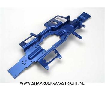 Traxxas Chassis, Revo (3mm 6061-T6 aluminum) (anodized blue) - TRX5322