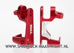 Traxxas Caster blocks (c-hubs), 6061-Tleft & right (red-anodized) - TRX6832R