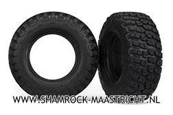Traxxas  Tires, BFGoodrich Mud-Terrain T/A KM2 (dual profile 4.3x1.7- 2.2/3.0 inch) (2) / foam inserts (2) - TRX6871