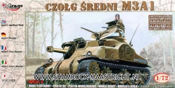 Mirage Hobby CZOLG SREDNI M3A1 Medium Tank 1/72