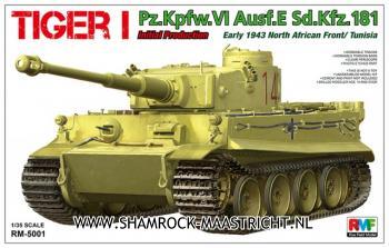 Rye Field Model Pz. Kpfw. VI Ausf.E Sd.Kfz. 181 Early 1943 North African Front / Tunisia Initial Production TIGER I 1/35