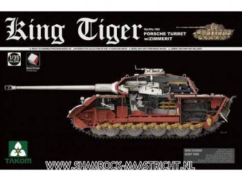 Takom King Tiger Sd.Kfz.182 Porsche Turret w/Zimmerit 1/35