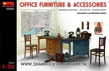 Miniart Office Furniture & Accessories 1/35
