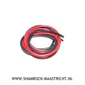 Shamrock 2.5qmm Siliconen Kabel Zwart/Rood 