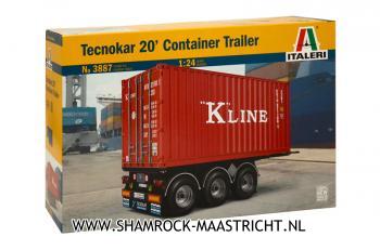 Italeri Tecnokar 20 Container Trailer 1/24