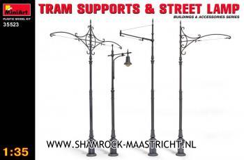 Miniart Tram Supports and Street Lamp 1/35