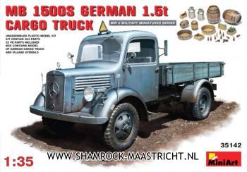 Miniart L1500S German 1.5t 4x2 Cargo Truck 1/35