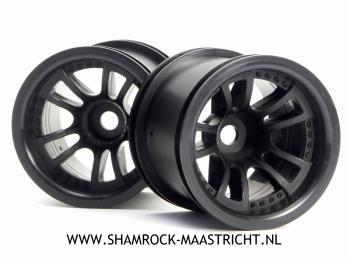 Hpi Scorch 6-Spoke Wheel Black 2.2 (2)