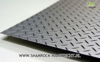 Thicon Diamond plate steel 20x30cm 0.35 mm thick