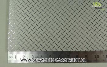 Thicon Diamond plate steel 20x30cm 0.35 mm thick