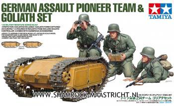 Tamiya German Assault Pioneer Team And Goliath Set