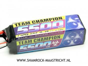 Team Champion 14,8 Volt 5500mAh LiPo Accu 55C XT90/XH