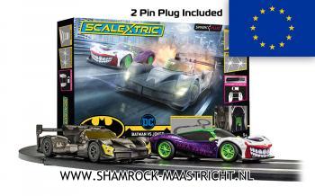Scalextric Spark Plug Batman vs Joker Race Set - European plug Racebaan