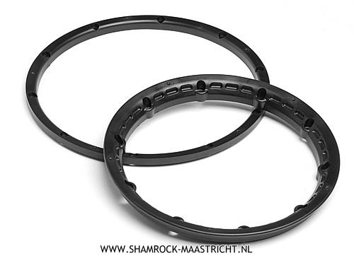 HPI Heavy duty wheel bead lock rings (black/2pcs)