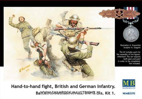Master Box LTD Hand-to-hand Fight  British and German Infantry
