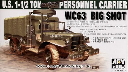 AFV CLUB U.S. WC63 1-1/2 Ton Personnel Carrier Big Shot
